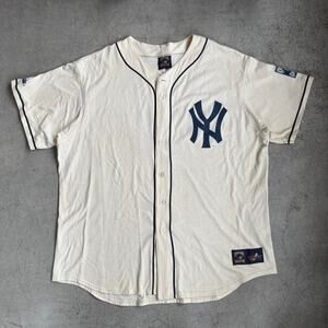 Vintage 90s New York Yankees  Babe Ruth Jersey Cooperstown Collection MLB XXL